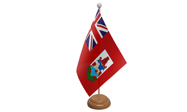 Bermuda Small Flag with Wooden Stand